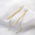 925 Silver Pin Eardrops Perfect Relationship Stella Chen Qun Earrings Women's Korean-Style Long Face Slimming Earrings