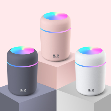 New Product Best-Selling Colorful Cup Car Humidifier Car Desktop Bedroom and Household USB Mini Noiseless Humidifier