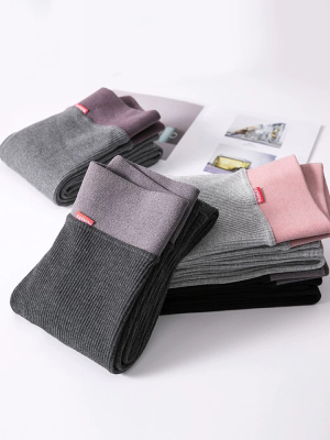 Color bump waist design high waist in winter new line of belly tucking thick thermal belt fleece anti-cold slim leggings