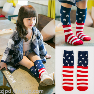 Children's socks wholesale stripe children's socks creative personality cotton socks in the tube socks leg socks