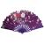 Weisheng fan factory color rod silk fan plastic dance fan elegant gift fan top ladies folding fan foreign trade fan color rod