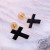 Ear Studs Ear Bone Stud Stainless Steel Screw Earplug XINGX Butterfly Petal Cross Small and Personalized Ear Rings