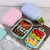 Multi-layer stainless steel lunch box double insulated lunch box students portable portable food box crisper