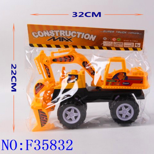 Yiwu Cross-Border Wholesale of Small Articles Children‘s Plastic Toys Solid Color Engineering Vehicle F35832