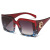95204 News Trendy Womens Square Oversized Retro Style Sun Glasses UV400 Protective Cool Sunglasses