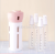 Travel portable lotion bottle shampoo body wash swivel switch pressing device