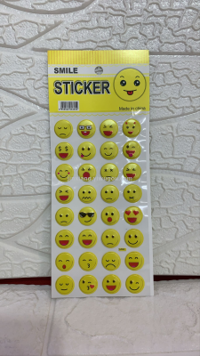 smiley face EMOJI sticker DIY notebook album decorative children's reward sticker