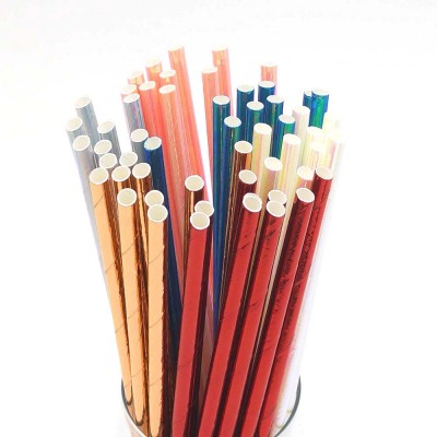 Hot Hot paper straw multi-color straw paper straw manufacturers direct multi-color pipe straw wholesale
