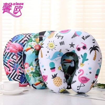 Cartoon comfortable foam particle u-pillow manufacturers of various styles of students and office workers multi-purpose neck pillow pillow wholesale