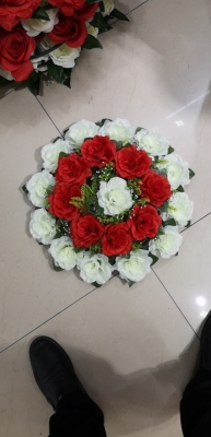 21 Two-Angle Rose Disc, Silk Flower, Artificial Flower, Bridal Bouquet