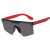 95216 New Design Factory Sunglasses Colorful Frame One Piece Lens  PC Frame UV400 Sun Shade