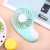 2018 creative new pocket mini usb fan handheld ultra-thin large wind charged KC polymer batteries