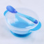 Newborn to use suction cup temperature always baby training to use baby temperature cutlery spoon, anti - slip anti - losing adhesive to use