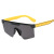 95216 New Design Factory Sunglasses Colorful Frame One Piece Lens  PC Frame UV400 Sun Shade