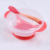 Newborn to use suction cup temperature always baby training to use baby temperature cutlery spoon, anti - slip anti - losing adhesive to use