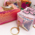 Glitter Seven color patch Lovely Zero Wallet mini Satchel Key Chain Glitter Square Bag