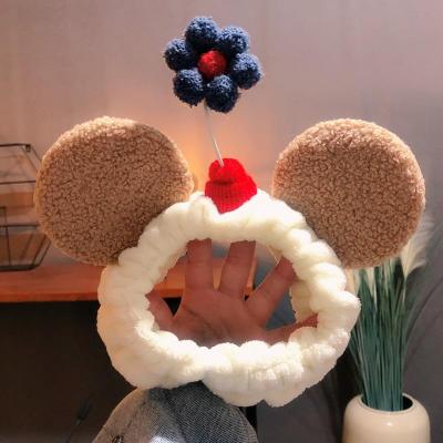 Fu tian face hair band female net red cute super cute mickey hair with cartoon flower beauty makeup