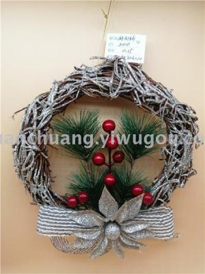 Christmas wreaths shopping mall Windows scene decoration door hanging wall hanging