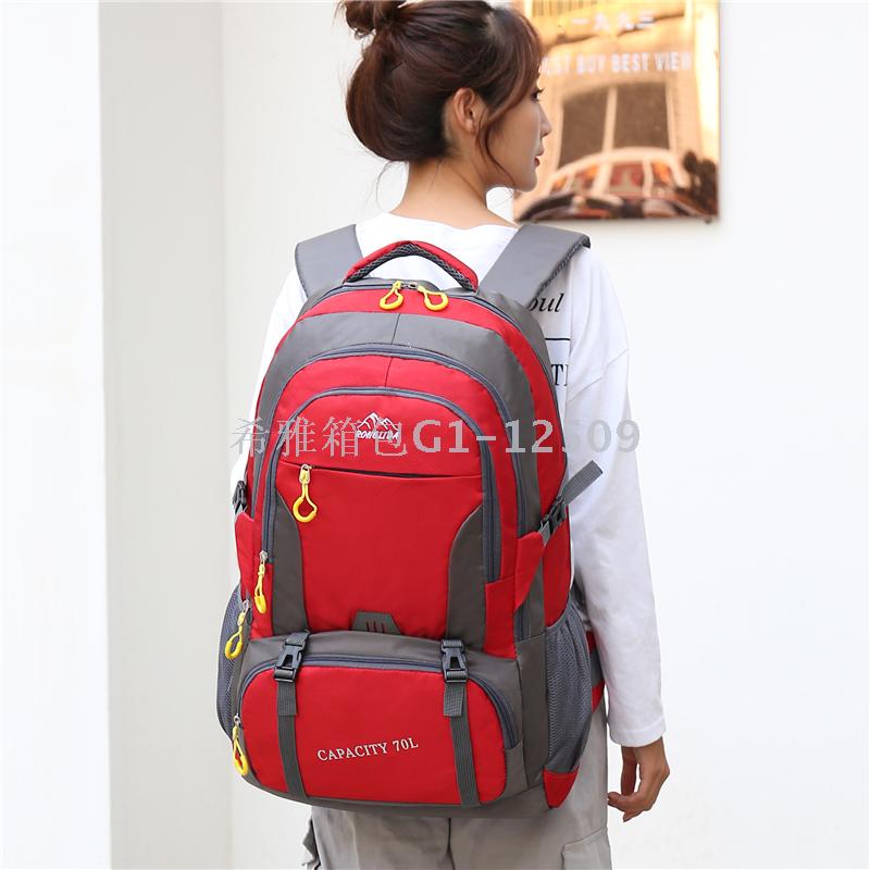 超大容量户外背包旅行背包休闲双肩背包学生书包70L