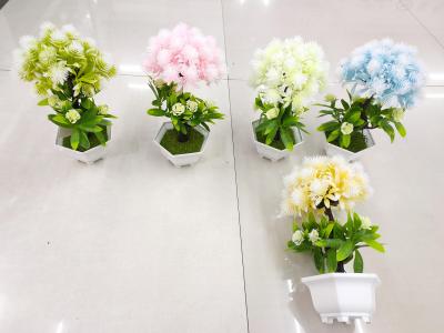Imitation flower false flower diamond white basin color pinecone green plant bonsai decorates sitting room bedroom table