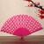 Wei-sheng craft fan polka dot flat folding plastic fan, travel with gifts.