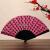 Wei-sheng craft fan polka dot flat folding plastic fan, travel with gifts.