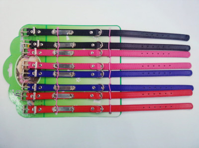 Pet Collar 1.5cm Footprints Iron Collar for Cats and Dogs Collar Factory Direct Sales Overseas Hot Sale
