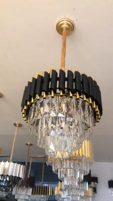Light Luxury Chandelier Dining-Room Lamp Post-Modern Crystal Lamp Lamp in the Living Room Circle and Creative Villa Hong Kong-Style Lighting
