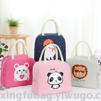 Insulated lunch box bag bag bag student at work carrying bag thickened aluminum foil with rice bag cartoon bento bag