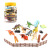 Jurassic dinosaur model set yellow lid bucket dinosaur model toy children's puzzle toy tyrannosaurus rex