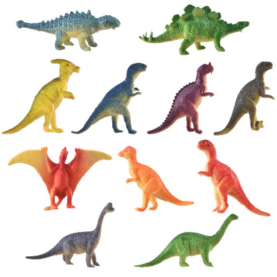 Manufacturer direct sales simulation dinosaur model toy plastic 1 inch 2 inch 3 inch small dinosaur toy puzzle toy model