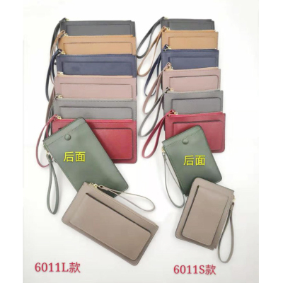Ladies simple single zipper handbag multi-function purse fashionable mobile phone bag zero wallet card bag