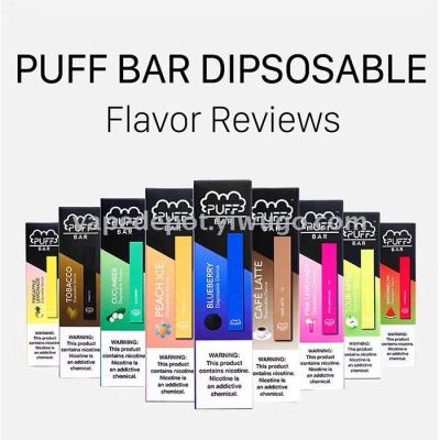 Popular disposable e-cigarette puff bar with a variety of fruit flavors