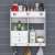 Toilet cosmetics storage box wall shelf table basin stick wall toothbrush hanging wall household shower wall ZW2833