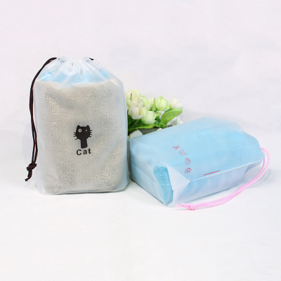 Drawstring Drawstring Pocket Eva Frosted Towel Packaging Bag Storage Leggings Cloth Bag Underwear Plastic