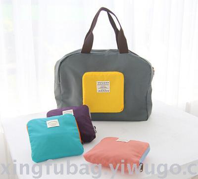 Folding travel pack second-generation single shoulder bag underwear shoes bra clothing storage bag