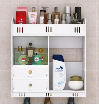 Toilet cosmetics storage box wall shelf table basin stick wall toothbrush hanging wall household shower wall ZW2833