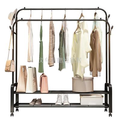 Hangers single pole floor-type hangers folding hangers in the bedroom simple hangers household cool clothes rack