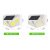 Solar Lamp Four-Side Lamp 100led Light Infrared Sensor Lamp Wall Lamp Waterproof Garden Lamp Street Lamp Amazon Cross-Border