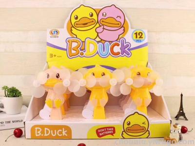 Two-leaf cute cartoon duck fan big bugler press fan cartoon