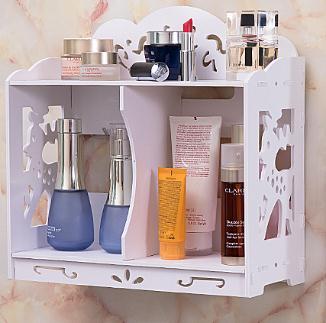 Hangable cosmetic receiving box hanging on the wall skin care products desktop lipstick mask shelf hole-free ZW2840