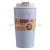 Plastic water cup soup cup breakfast cup portable bamboo fiber handy cup heat preservation can microwave sealed soup can