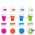 Folding Silicone Cup Travel Portable Water Cup Drinking Collapsible Coffee Mugs with Straw Brush