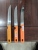511 Knife Kivi Orange Handle Fruit Knife Stainless Steel Knife