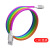 Rainbow woven cord is suitable for apple android type-c quick charging cable with colorful gradient wiring.