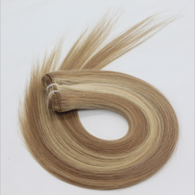 Piano color mix 10-30 inch hair curtain real hair remy hairweaving hair 613