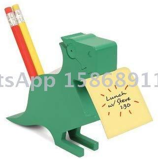 Slingifts Animal Note Clip Multi-Functional Plastic Memo Included Holder Note Stand Organizer (Dinosaur Cyan)