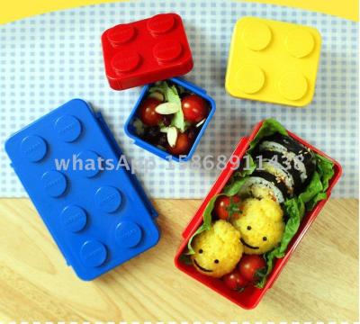 Slingifts Creative building block lunch box set lunch box baby food container set lunch box children gift
