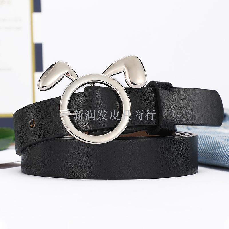 圆扣皮带女细简约百搭韩版休闲针扣腰带学生装饰牛仔裤带