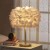 Feather desk lamp sitting room floor lamp Nordic ins sweet romantic web celebrity creative move girl bedroom bedside lamp